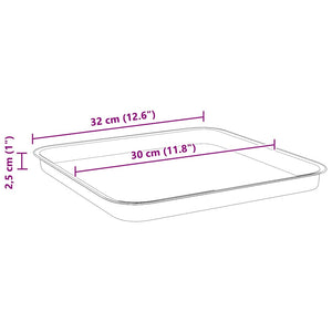 Γλάστρες φυτών 24 pcs Μαύρο 38 x 38 x 30 εκ Πλαστικό - Pakobazaar