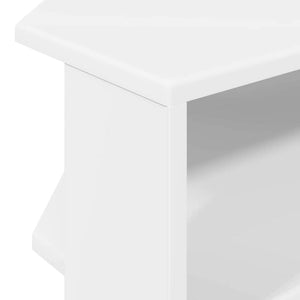 ΓωνιακήΒάσηΤηλεόρασης Λευκό 102x40,5x45εκ Επεξεργασμένο ξύλο - Pakobazaar