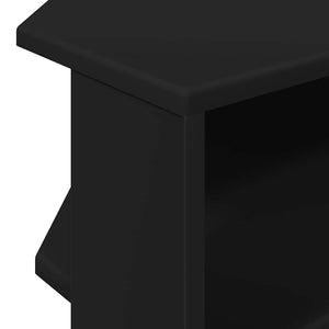 ΓωνιακήΒάσηΤηλεόρασης 102x40,5x45εκ Μαύρο Επεξεργασμένο Ξύλο