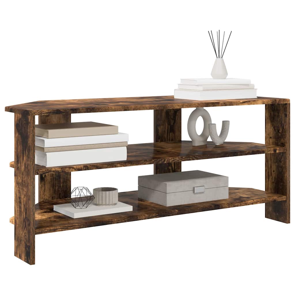 ΓωνιακήΒάσηΤηλεόρασης Καπνιστό Δρύς 102x40,5x45εκ