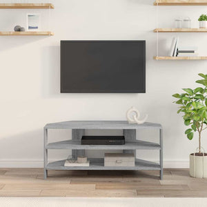 ΓωνιακήΒάσηΤηλεόρασης 102x40,5x45εκ Γκρίζο Σονομα