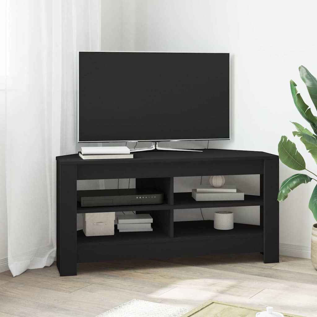 ΓωνιακήΒάσηΤηλεόρασης Μαύρο 102 x 40,5 x 45 εκ - Pakobazaar