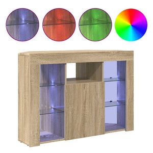 Γωνιακός LED Τηλεοπτικός Κάμπινγκ Δρύς Sonoma 100x40x68εκ. - Pakobazaar