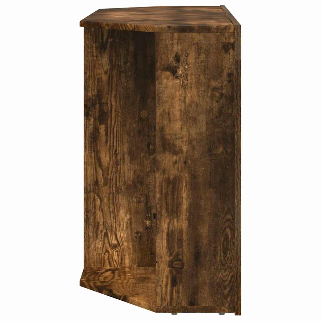 Γωνιακός LED Τηλεοπτικός Κάμπινγκ Καπνιστό Δρύς 100x40x68εκ. - Pakobazaar