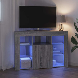 Γωνιακός LED Τηλεοπτικός Κάμπινγκ 100x40x68εκ. Γκρίζο Σονομα