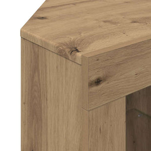 Γωνιακός LED Τηλεοπτικός Κάμπινγκ 100x40x68εκ. Artisan Oak