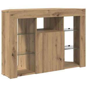 Γωνιακός LED Τηλεοπτικός Κάμπινγκ 100x40x68εκ. Artisan Oak