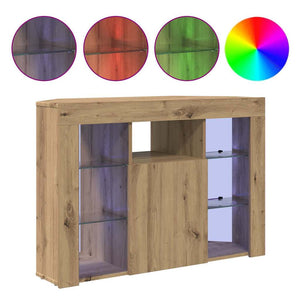 Γωνιακός LED Τηλεοπτικός Κάμπινγκ 100x40x68εκ. Artisan Oak