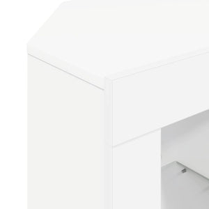 Γωνιακός LED Τηλεοπτικός Κάμπινγκ Λευκό 100 x 40 x 50 cm - Pakobazaar
