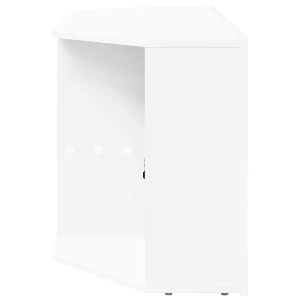 Γωνιακός LED Τηλεοπτικός Κάμπινγκ Λευκό 100 x 40 x 50 cm - Pakobazaar