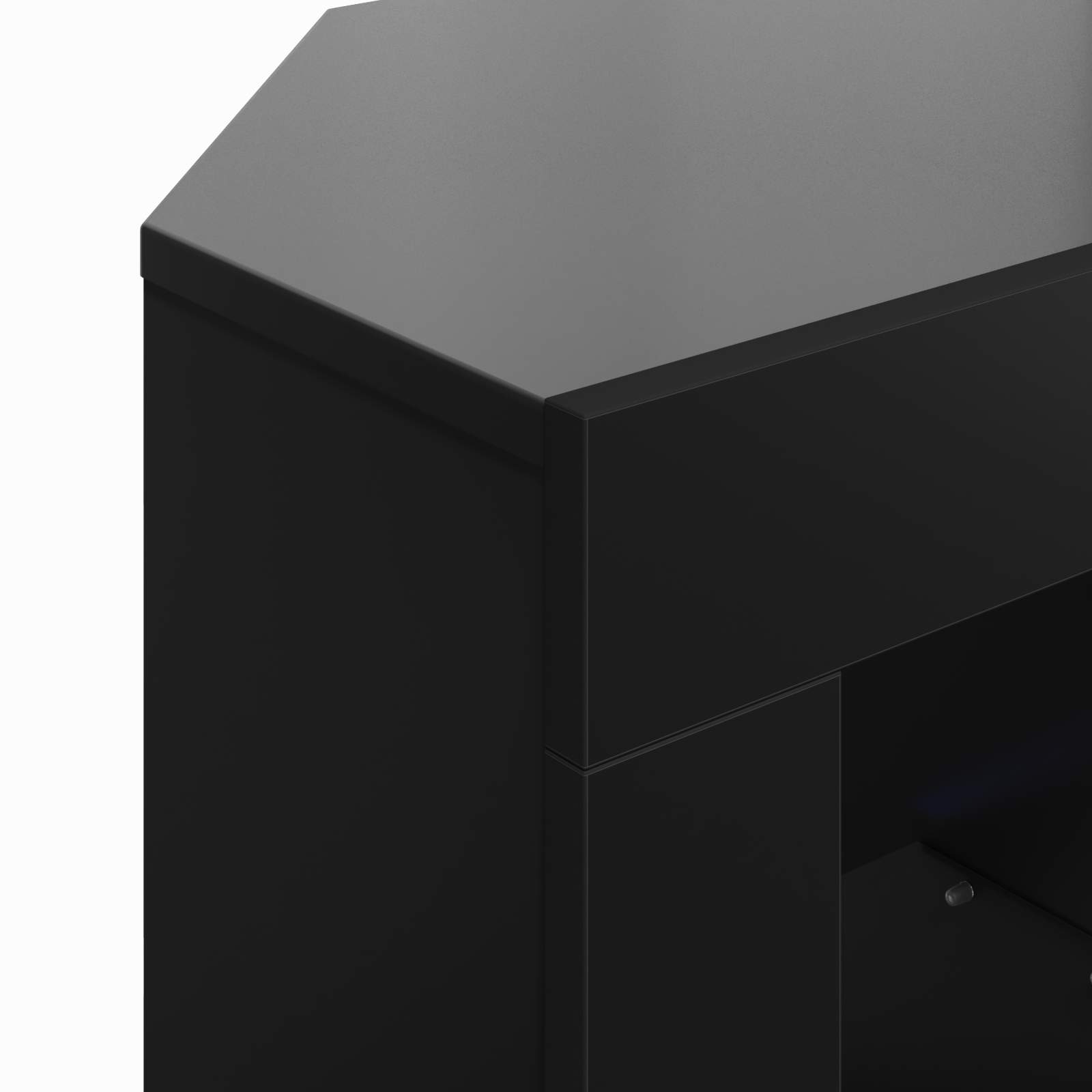 Γωνιακός LED Τηλεοπτικός Κάμπινγκ Μαύρο 100 x 40 x 50 cm