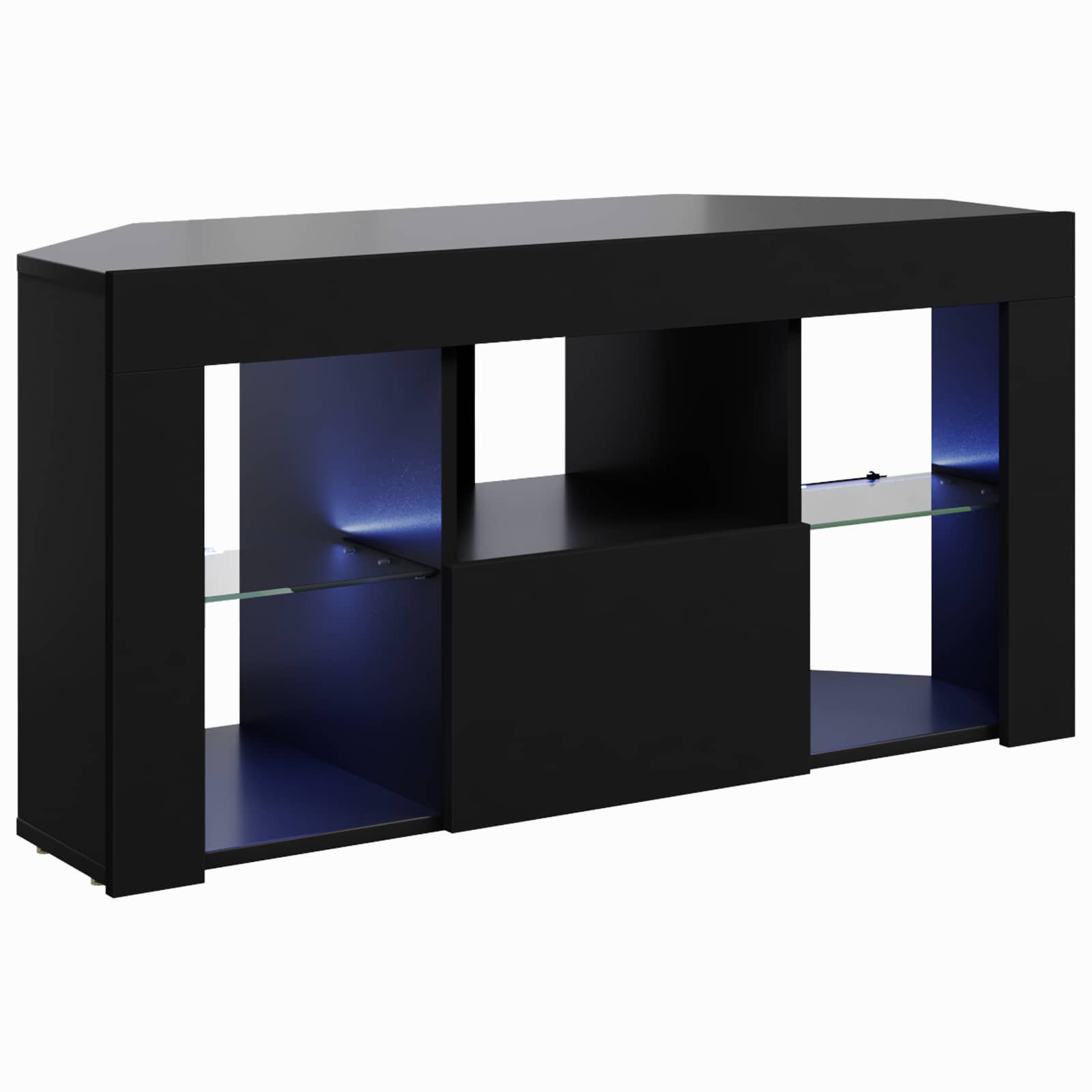 Γωνιακός LED Τηλεοπτικός Κάμπινγκ Μαύρο 100 x 40 x 50 cm