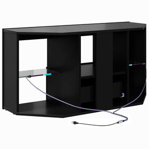 Γωνιακός LED Τηλεοπτικός Κάμπινγκ Μαύρο 100 x 40 x 50 cm - Pakobazaar