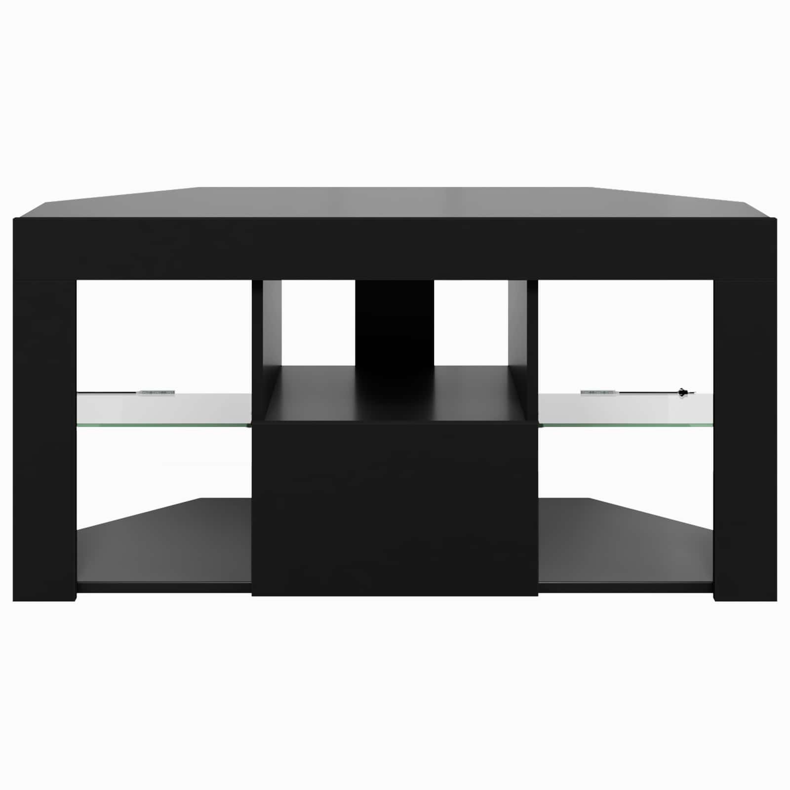 Γωνιακός LED Τηλεοπτικός Κάμπινγκ Μαύρο 100 x 40 x 50 cm
