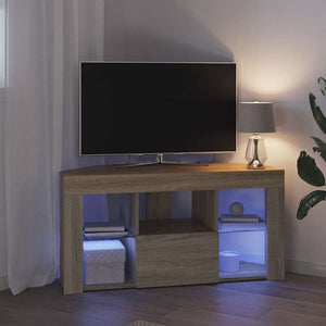 Γωνιακός LED Τηλεοπτικός Κάμπινγκ Δρύς Sonoma 100 x 40 x 50 cm - Pakobazaar