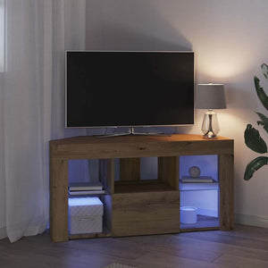 Γωνιακός LED Τηλεοπτικός Κάμπινγκ 100 x 40 x 50 cm Artisan Oak