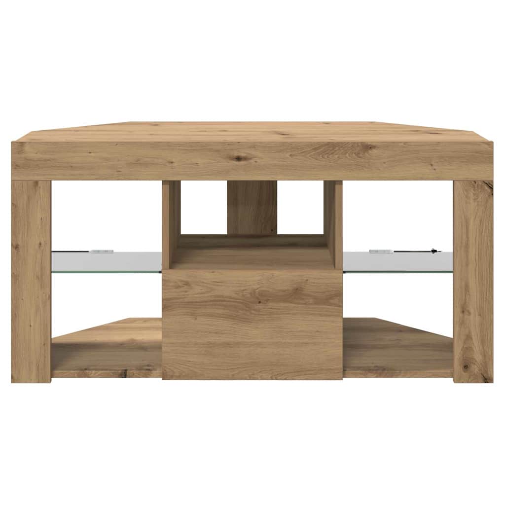 Γωνιακός LED Τηλεοπτικός Κάμπινγκ Artisan Oak 100 x 40 x 50 cm - Pakobazaar