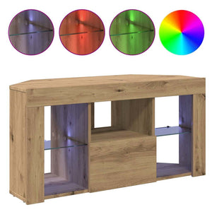 Γωνιακός LED Τηλεοπτικός Κάμπινγκ 100 x 40 x 50 cm Artisan Oak