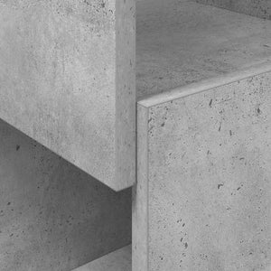 Γωνιακό Ντουλάπι Σκυρόδεμα Γκρι 25,5x25x102εκ - Pakobazaar