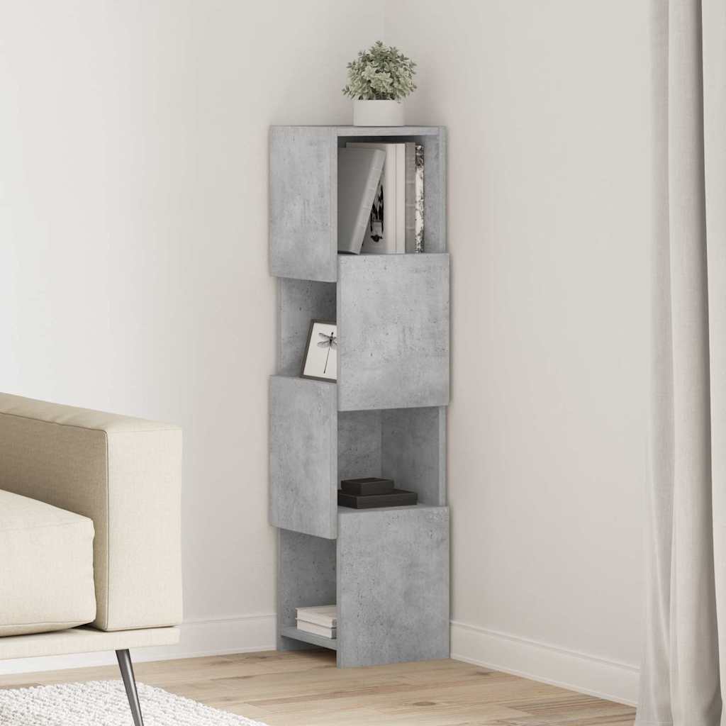 Γωνιακό Ντουλάπι Σκυρόδεμα Γκρι 25,5x25x102εκ - Pakobazaar
