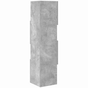 Γωνιακό Ντουλάπι Σκυρόδεμα Γκρι 25,5x25x102εκ - Pakobazaar