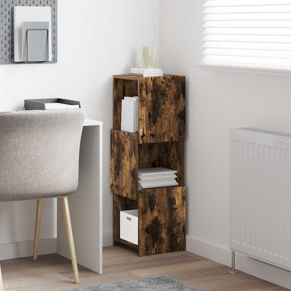 Γωνιακό Ντουλάπι Καπνιστό Δρύς 30,5x30x95εκ Επεξεργασμένο ξύλο