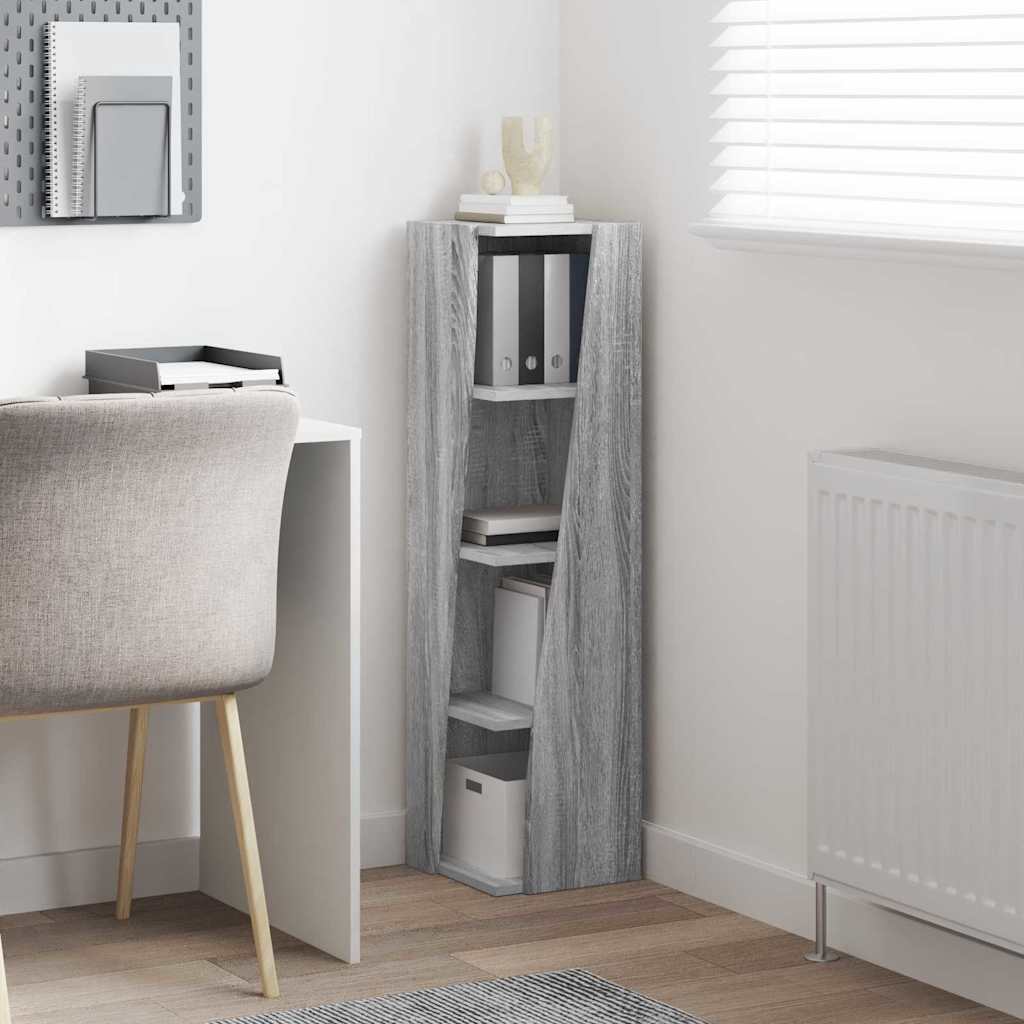 Γωνιακό Ντουλάπι Γκρίζο Σονομα 27,5x27x102εκ Επεξεργασμένο ξύλο