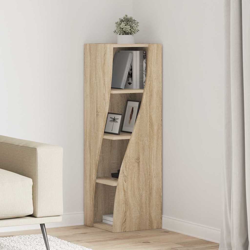 Γωνιακό Ντουλάπι Δρύς Sonoma 32x32x102εκ Επεξεργασμένο ξύλο