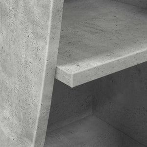 Γωνιακό Ντουλάπι Σκυρόδεμα Γκρι 32x32x102εκ Επεξεργασμένο ξύλο - Pakobazaar