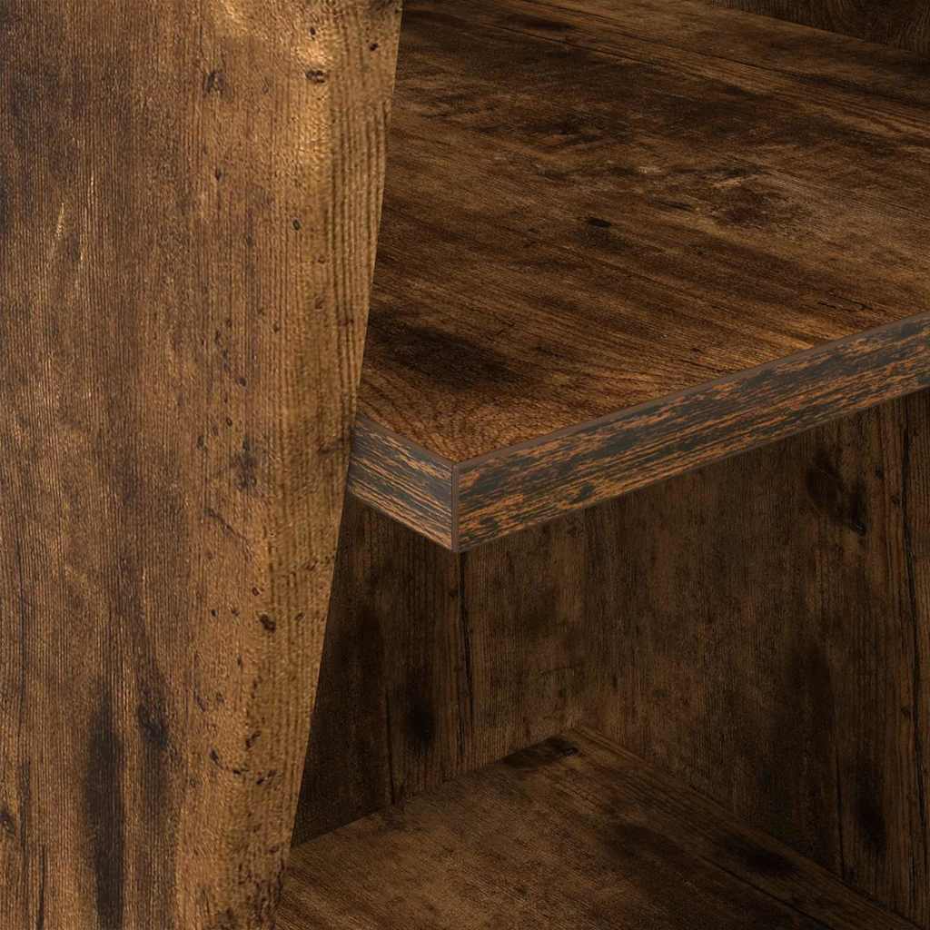 Γωνιακό Ντουλάπι Καπνιστό Δρύς 32x32x102εκ Επεξεργασμένο ξύλο
