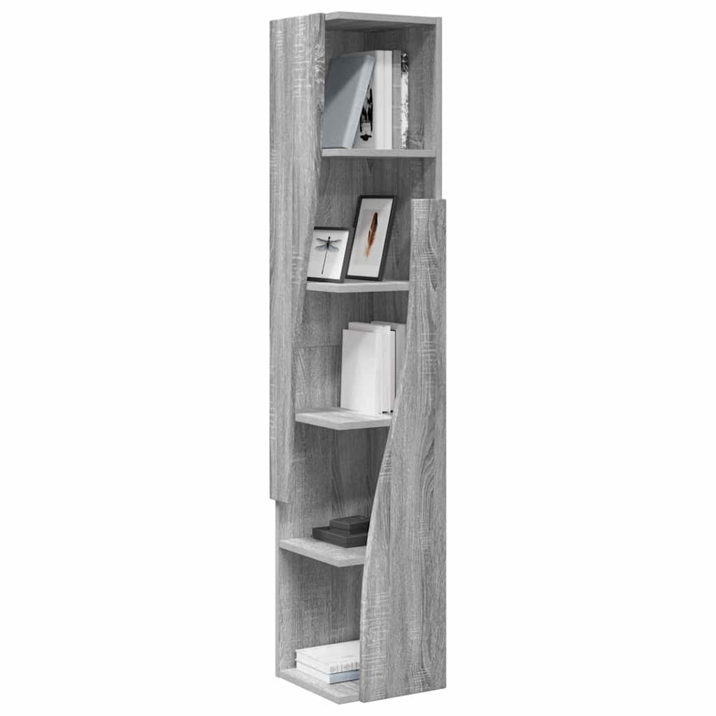 Γωνιακό Ντουλάπι Γκρίζο Σονομα 27,5x27x140εκ Επεξεργασμένο ξύλο - Pakobazaar