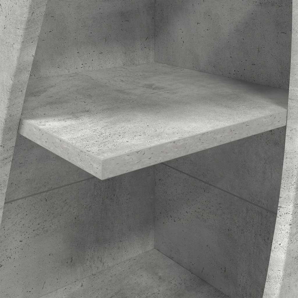 Γωνιακό Ντουλάπι Σκυρόδεμα Γκρι 32x32x140εκ Επεξεργασμένο ξύλο - Pakobazaar
