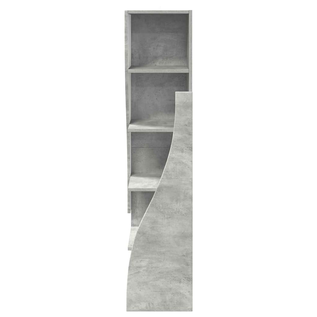 Γωνιακό Ντουλάπι Σκυρόδεμα Γκρι 32x32x140εκ Επεξεργασμένο ξύλο - Pakobazaar