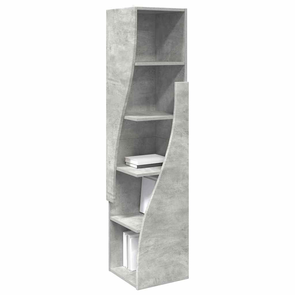 Γωνιακό Ντουλάπι Σκυρόδεμα Γκρι 32x32x140εκ Επεξεργασμένο ξύλο - Pakobazaar