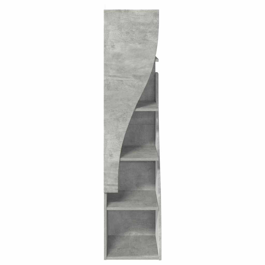 Γωνιακό Ντουλάπι Σκυρόδεμα Γκρι 32x32x140εκ Επεξεργασμένο ξύλο - Pakobazaar