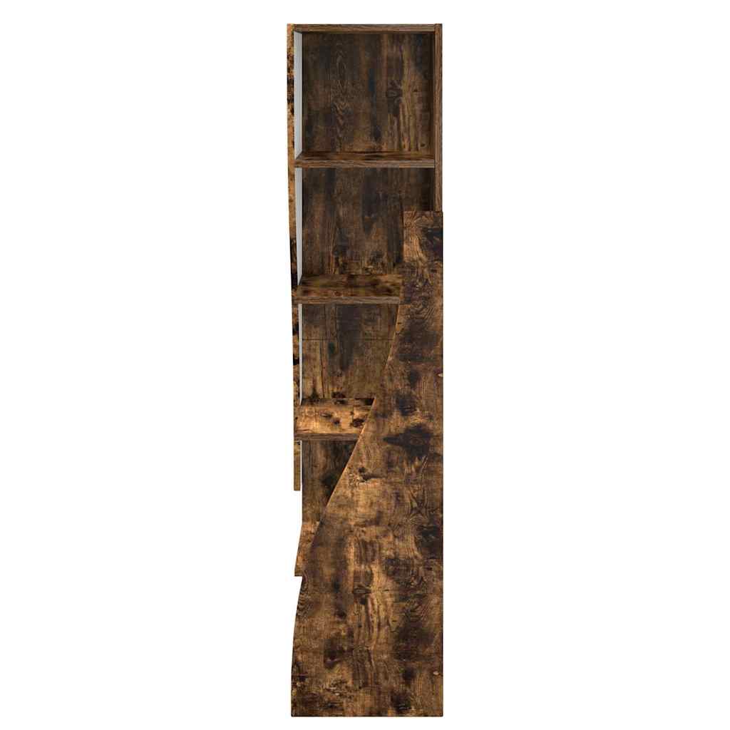 Γωνιακό Ντουλάπι Καπνιστό Δρύς 32x32x140εκ Επεξεργασμένο ξύλο - Pakobazaar