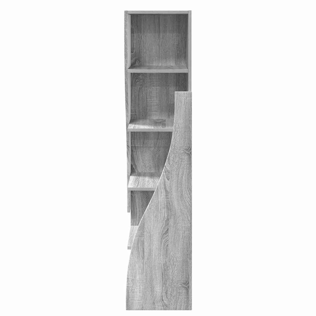 Γωνιακό Ντουλάπι Γκρίζο Σονομα 32x32x140εκ Επεξεργασμένο ξύλο - Pakobazaar
