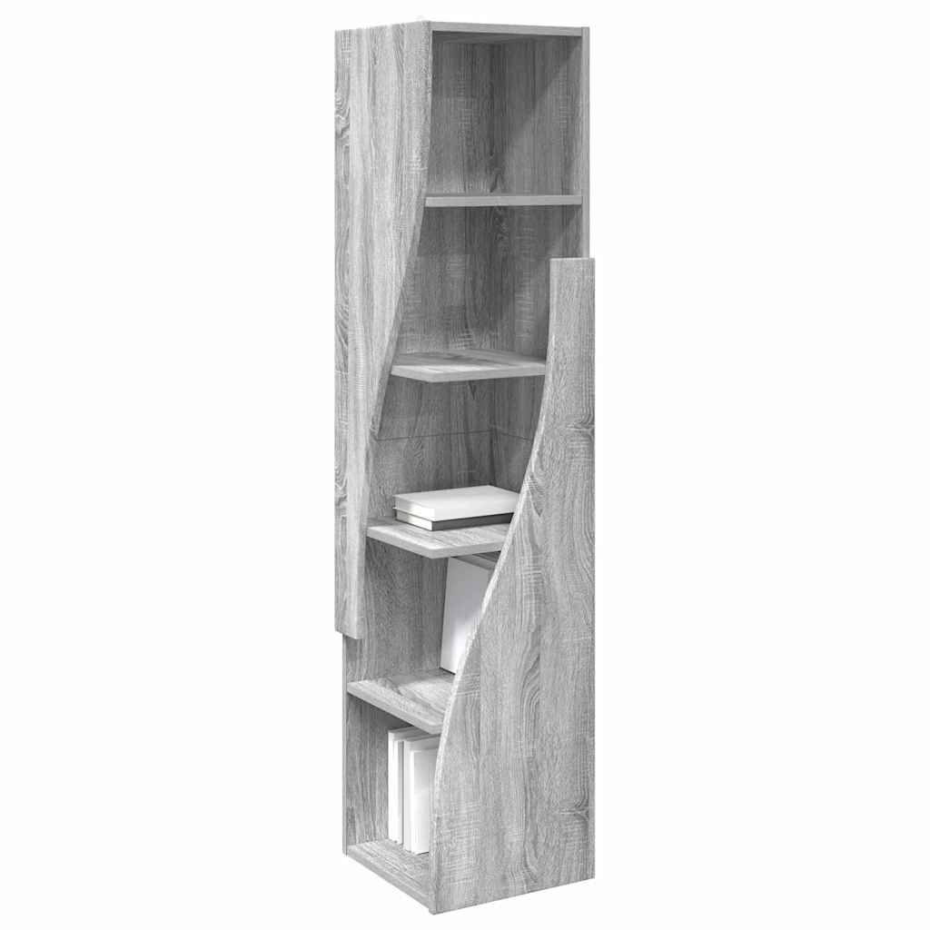 Γωνιακό Ντουλάπι Γκρίζο Σονομα 32x32x140εκ Επεξεργασμένο ξύλο - Pakobazaar