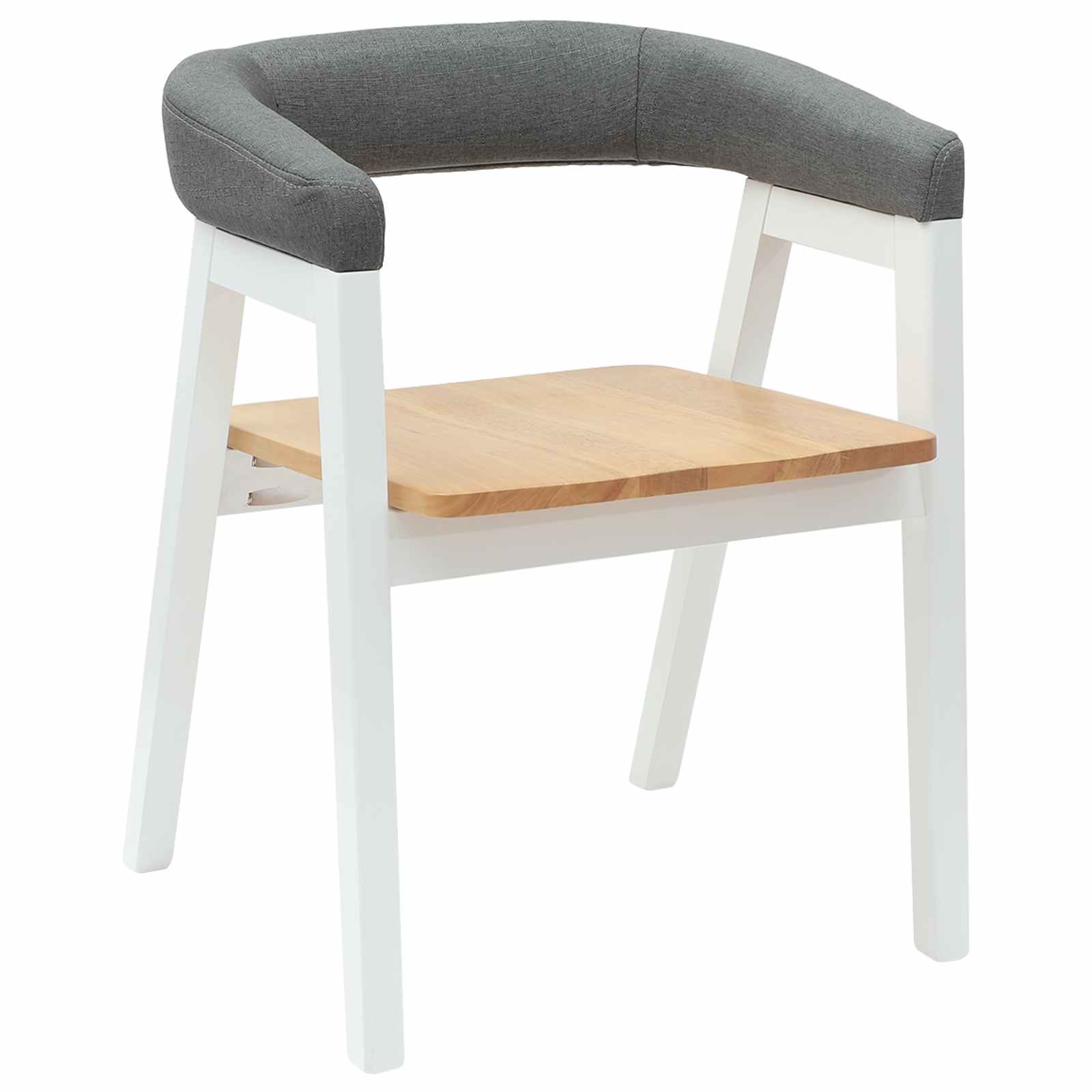 Καρέκλες φαγητού 2 pcs Λευκό 54 x 57 x 73 εκ