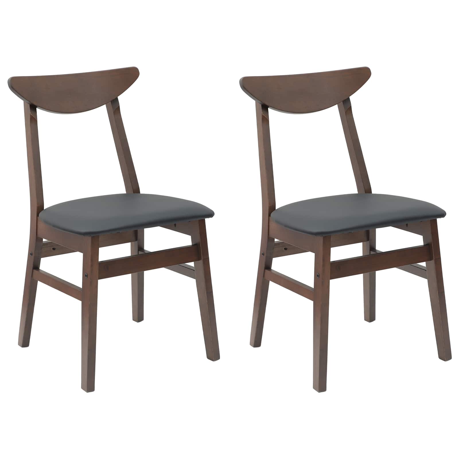 Καρέκλες φαγητού 2 pcs Ανοιχτό καφέ 42 x 47.5 x 81 εκ