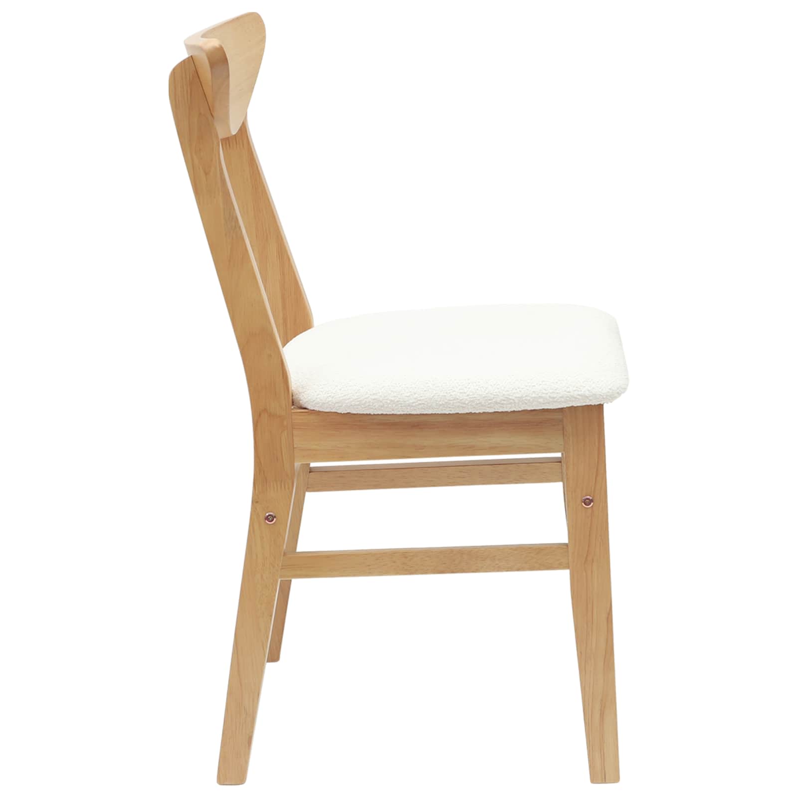 Καρέκλες φαγητού 2 pcs Φυσικό 42 x 47.5 x 81 εκ