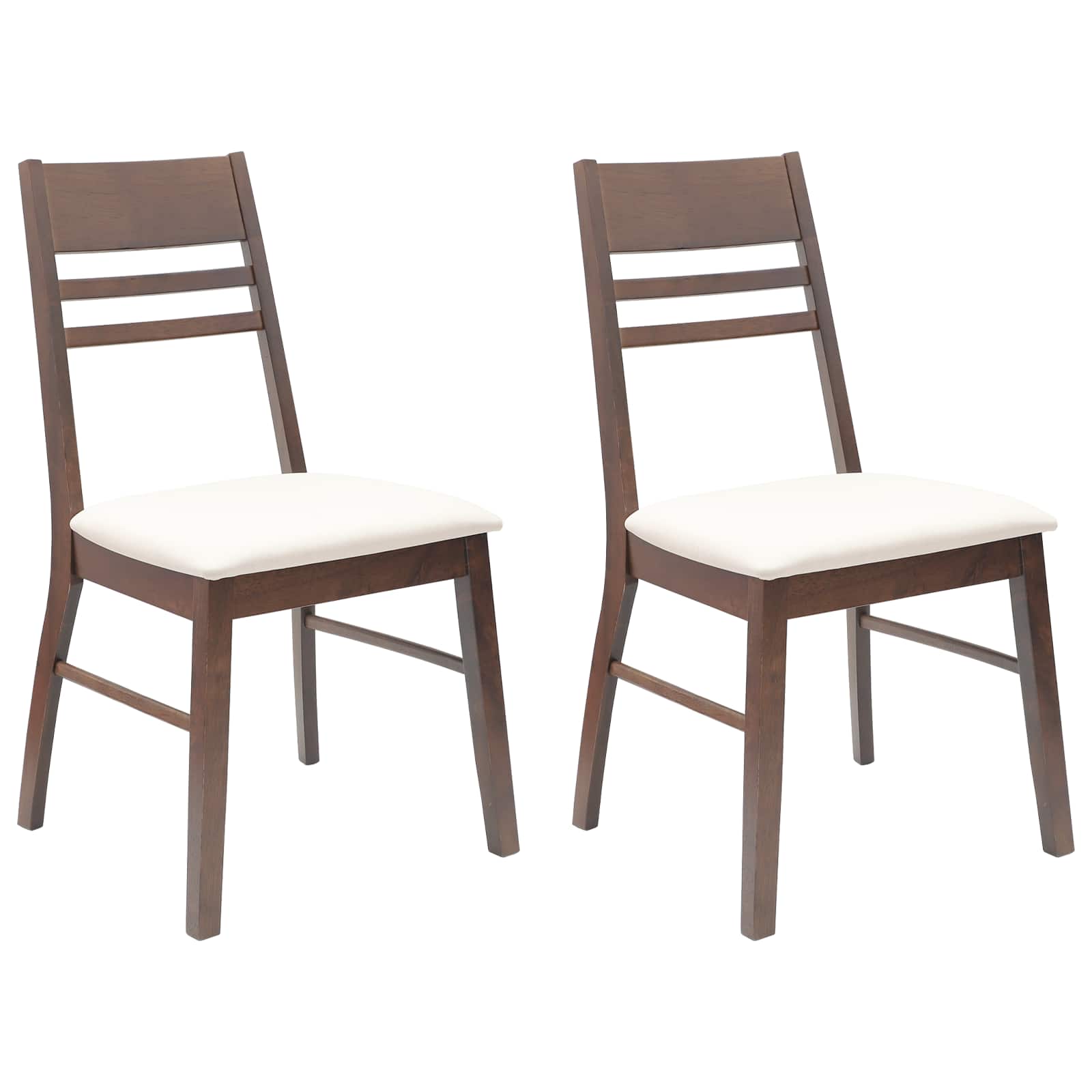 Καρέκλες φαγητού 2 pcs Ανοιχτό καφέ 43 x 54 x 89 εκ.