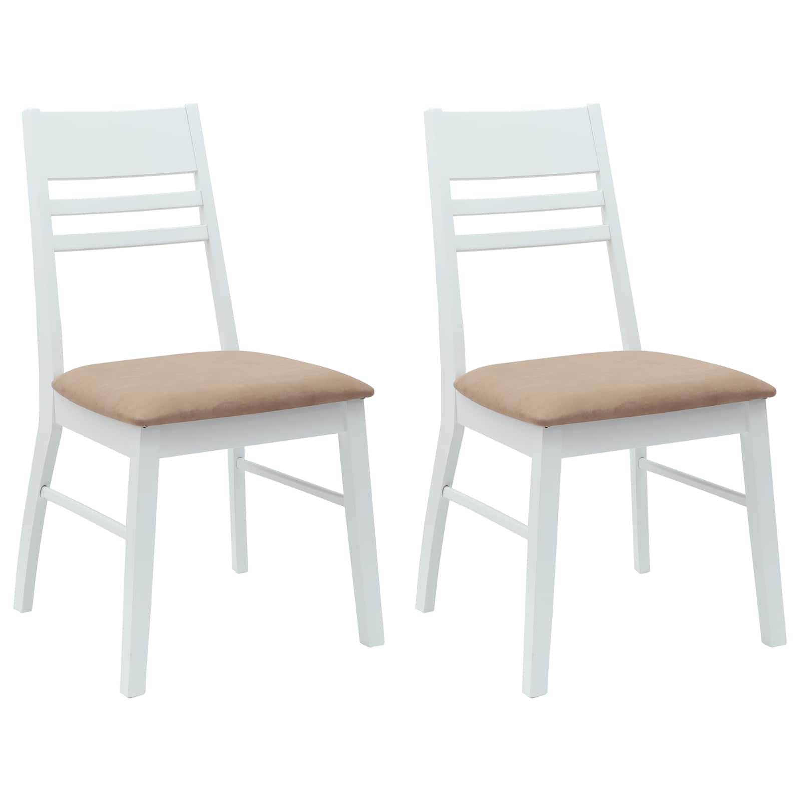 Καρέκλες φαγητού 2 pcs Λευκό 43 x 54 x 89 εκ.
