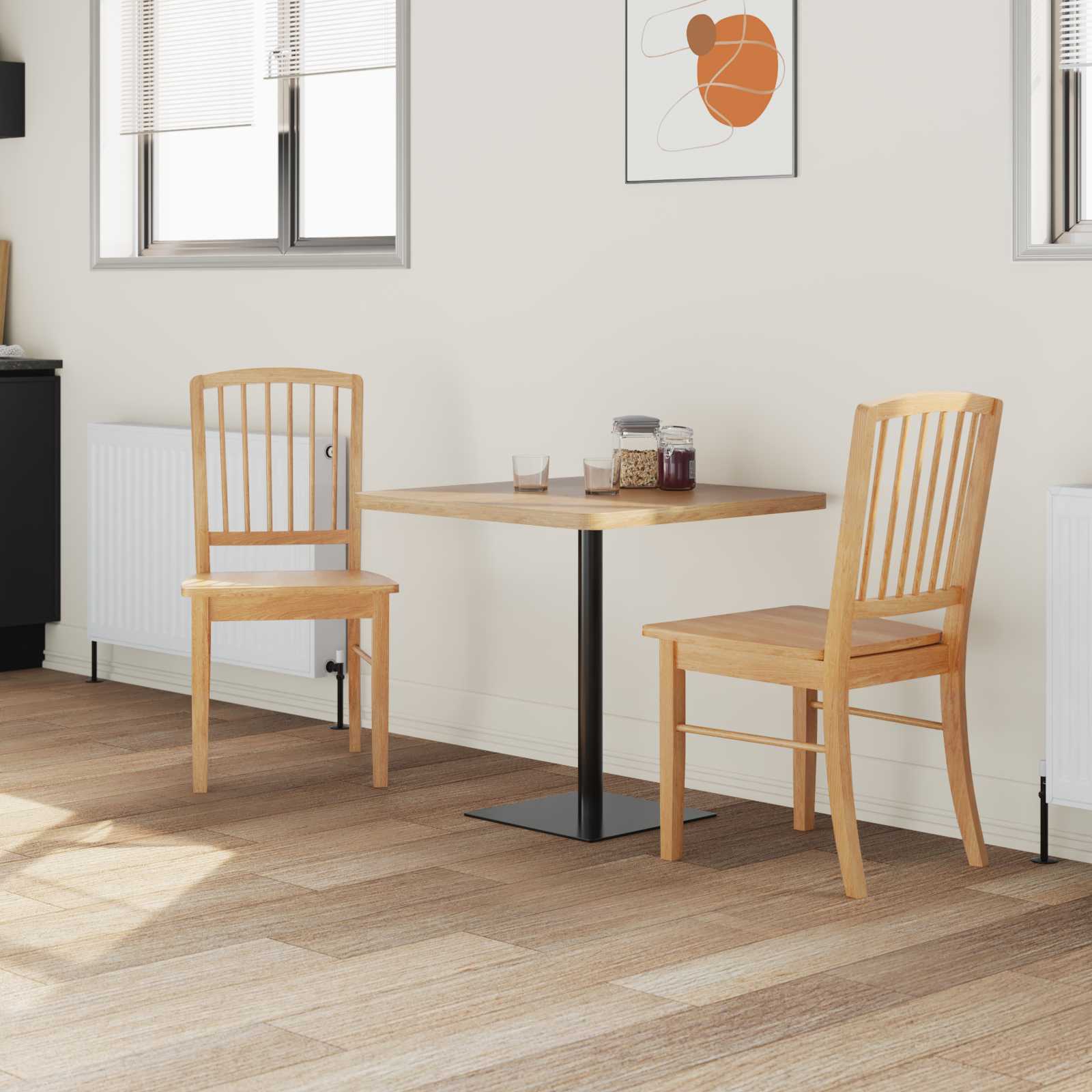 Καρέκλες φαγητού 2 pcs Φυσικό 50 x 52,5 x 91 εκ