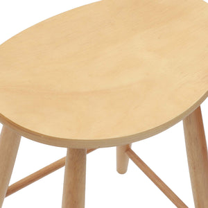Καρέκλες φαγητού 2 pcs Φυσικό 46 x 37 x 63 εκ - Pakobazaar