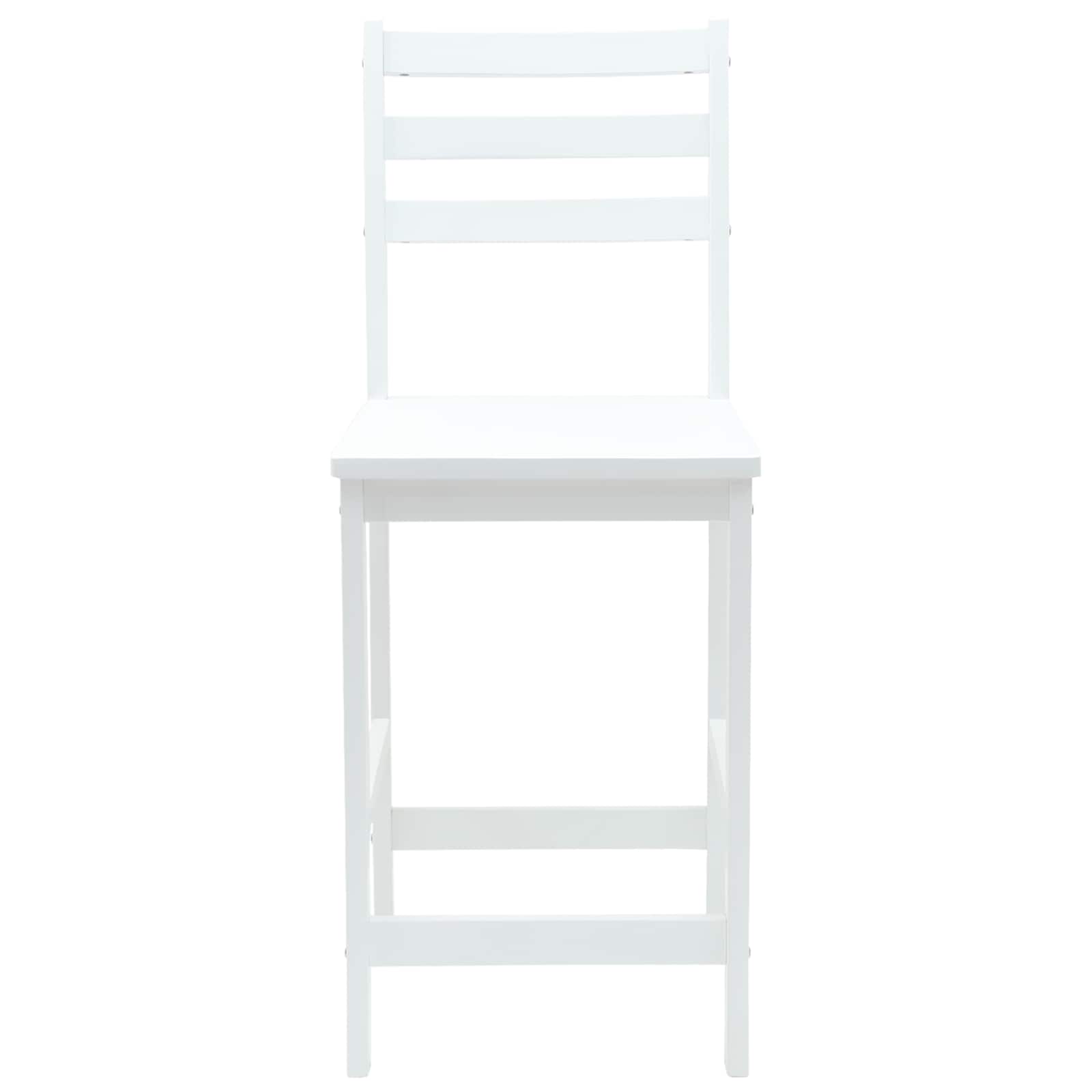 Καρέκλες φαγητού 2 pcs Λευκό 40 x 47,5 x 99,5 εκ