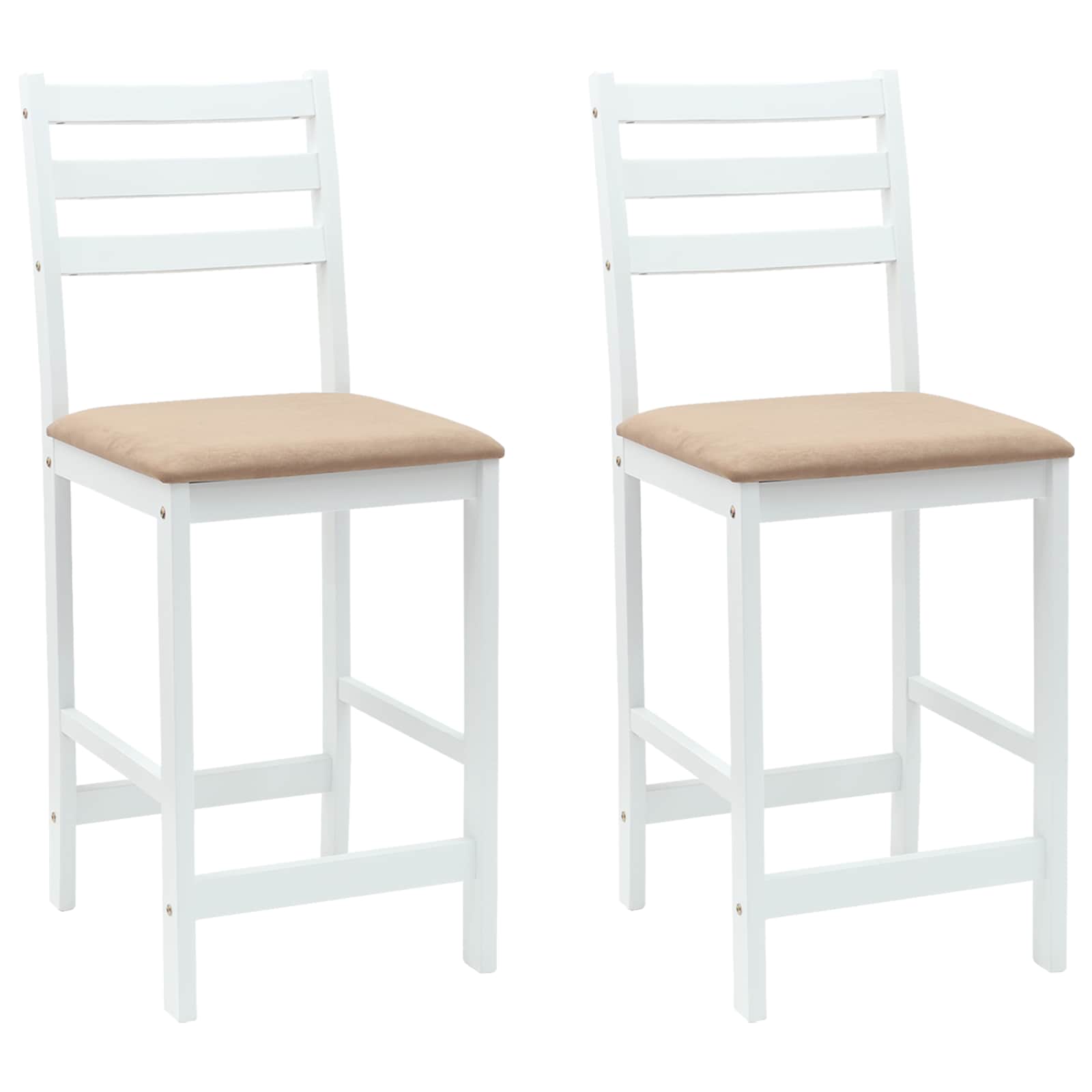 Καρέκλες φαγητού 2 pcs Λευκό 40 x 47,5 x 99,5 εκ