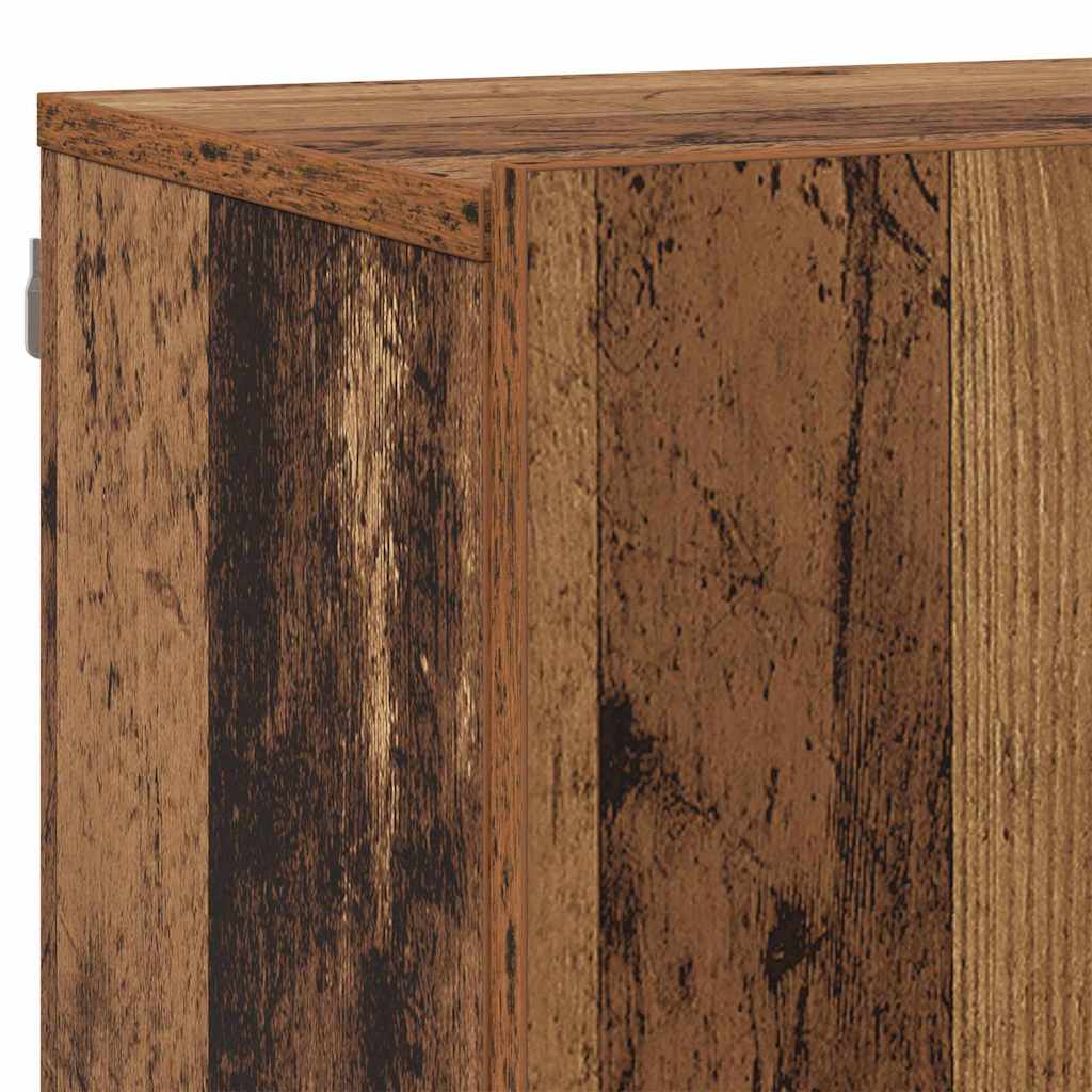 Μονάδες TV Επιτοίχιο 6 pcs Παλαιό ξύλο Επεξεργασμένο ξύλο