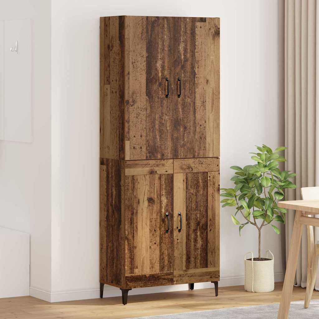 Highboard Παλιό Ξύλο 69,5 x 34 x 180 εκ. Επεξεργασμένο ξύλο - Pakobazaar