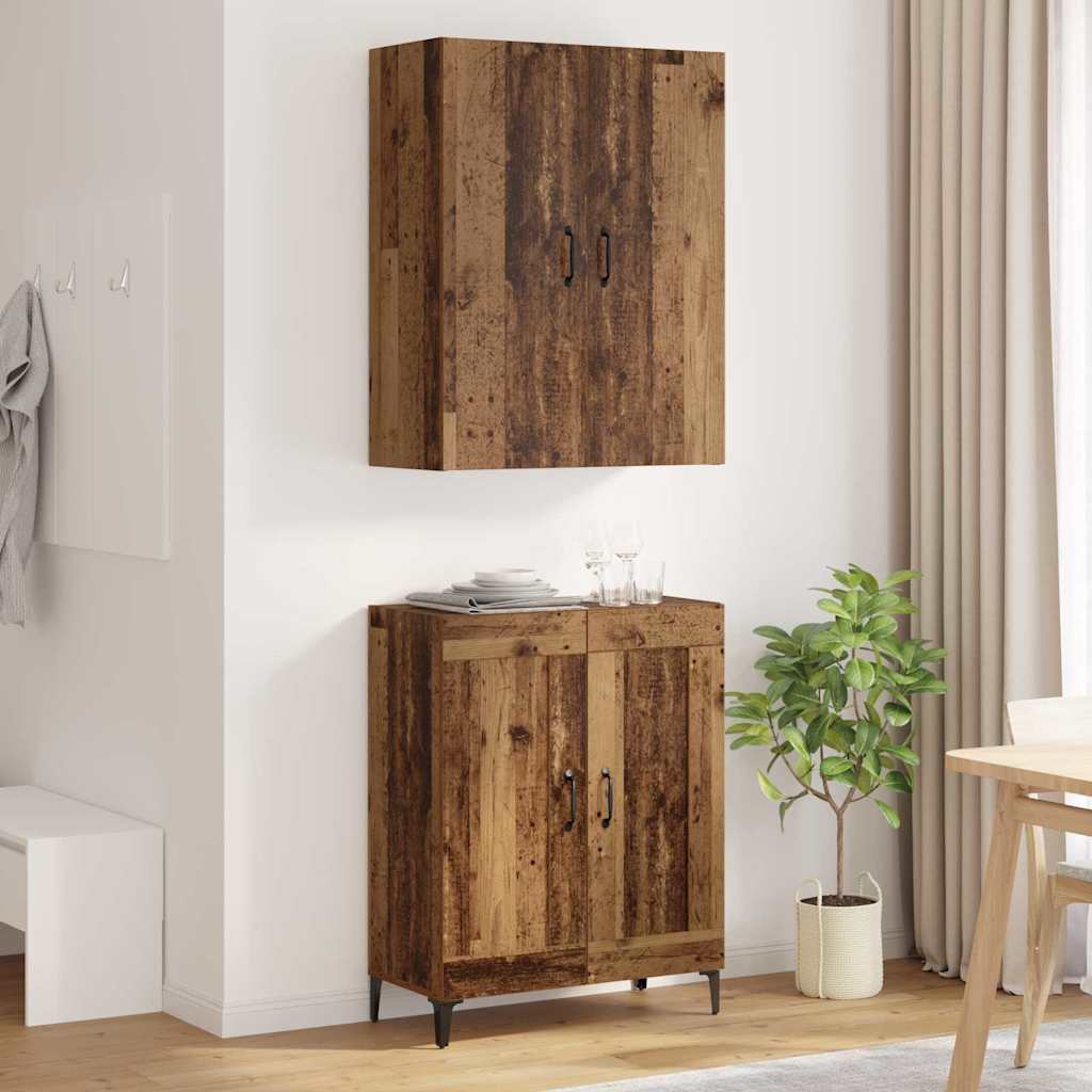 Highboard Παλιό Ξύλο 69,5 x 34 x 180 εκ. Επεξεργασμένο ξύλο - Pakobazaar